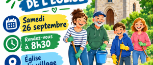 Nettoyage citoyen de l'église